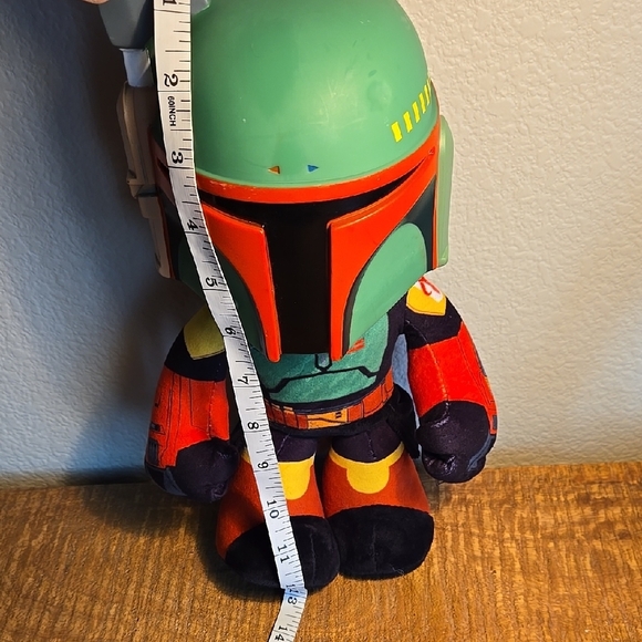 Star Wars Boba Fett Plush Toy - Green and Red - Picture 2 of 7